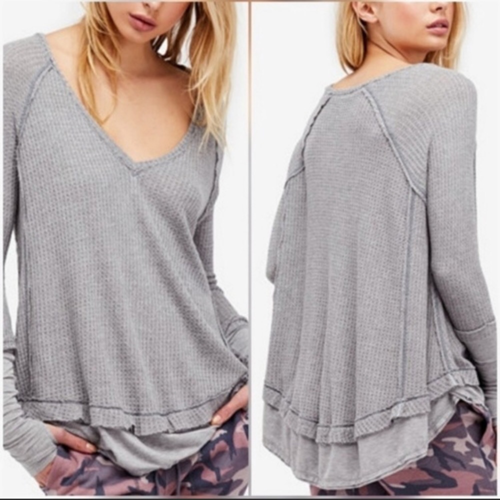 Brand New! Free People Laguna Thermal Top Shirt